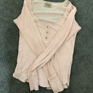 Rhinestone Henley T-shirt